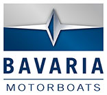 Bavaria motor boats blue and silver logo